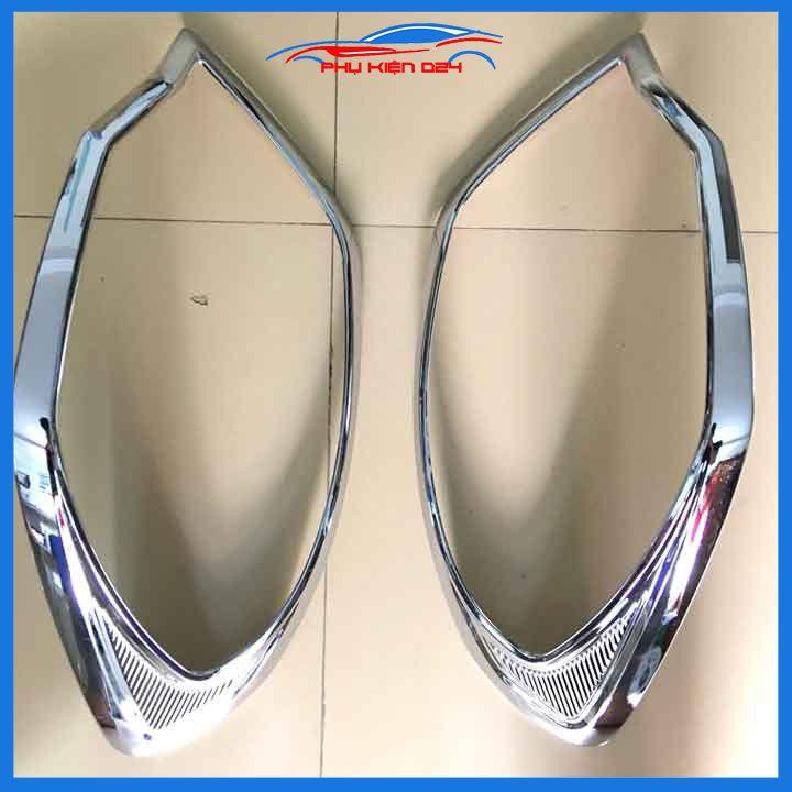 Ốp viền đèn pha hậu mạ crom Attrage 2015-2016-2017-2018-2019 chống trầy trang trí bảo vệ xe
