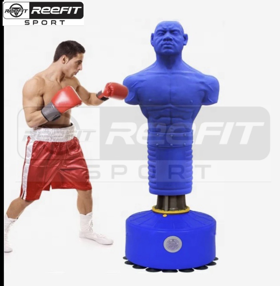 Trụ đấm boxing hình nhân silicon màu xanh, đỏ cao 170cm MB53023