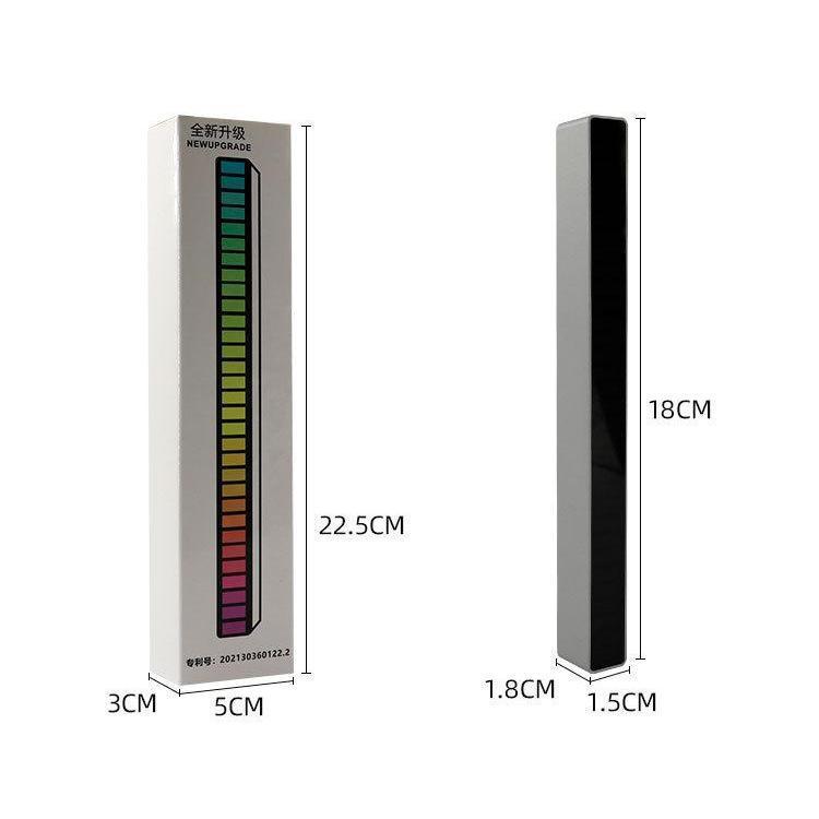 Thanh Đèn Led Cảm Biến Nhạc 18cm Dùng Dây Cắm Trực Tiếp Cực Đẹp Kèm Chân Đế