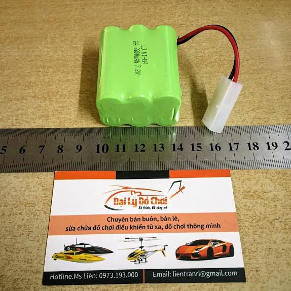 Pin sạc 7.2V dung lượng 2800mAh xếp 2 tầng chân Ket2p