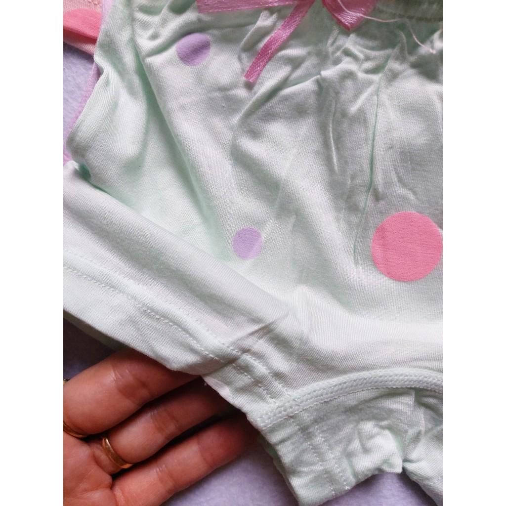 Quần chip đùi bé gái, hình bé gái cột nơ, dễ thương. Hàng cotton cao cấp, bảo vệ vùng kín cho bé gái