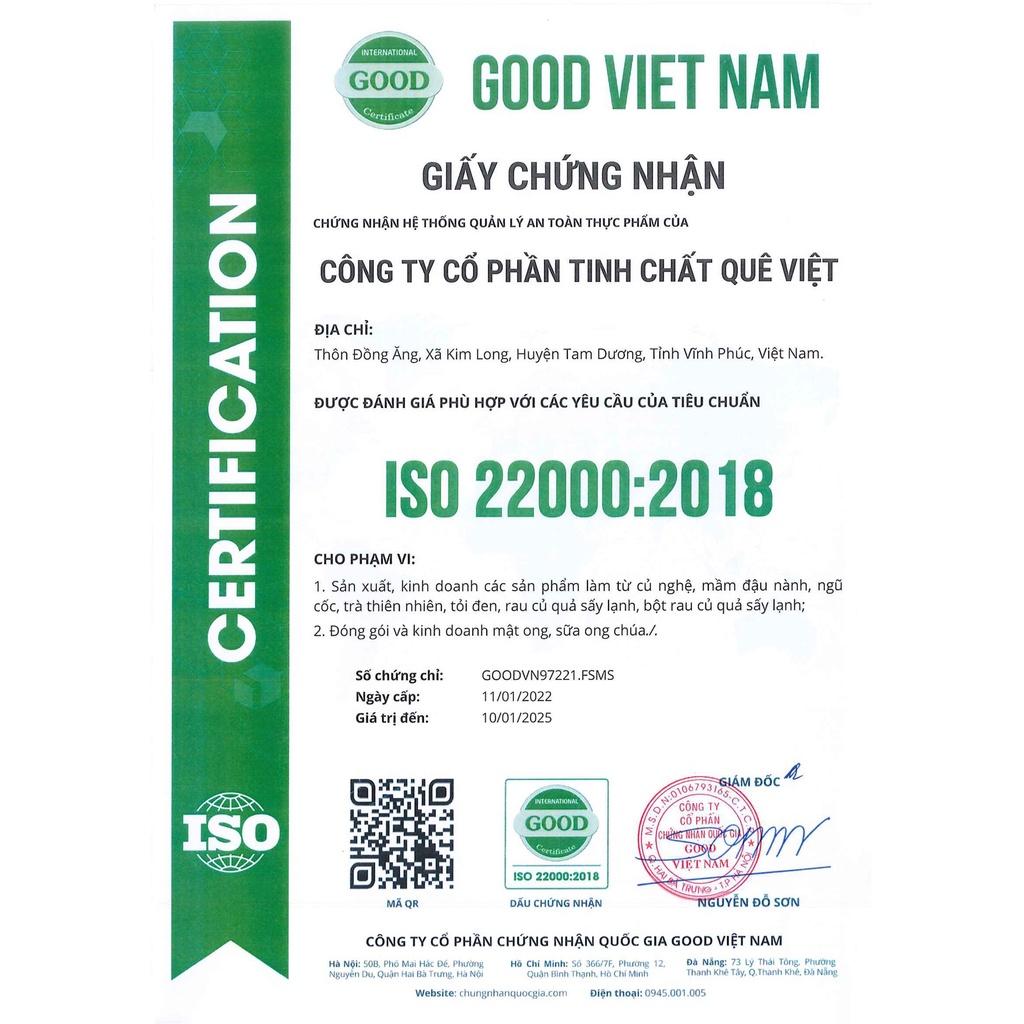 Trà hoa cúc gạo lứt Quê Việt thanh nhiệt, ngủ ngon, điều hoà huyết áp (5 hộp x 600gr/hộp)