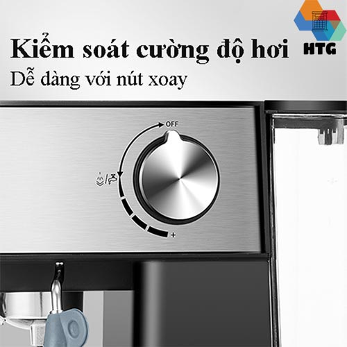 Máy pha cà phê Espresso chuẩn áp suất 20 bar, chế độ cốc đôi CM6863 tích hợp cảm ứng tiện lợi Hàng Chính Hãng