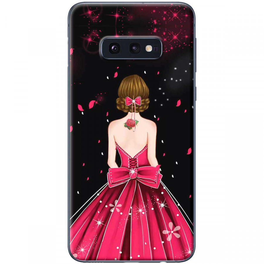 Ốp lưng dành cho Samsung S10E Cô gái váy hồng