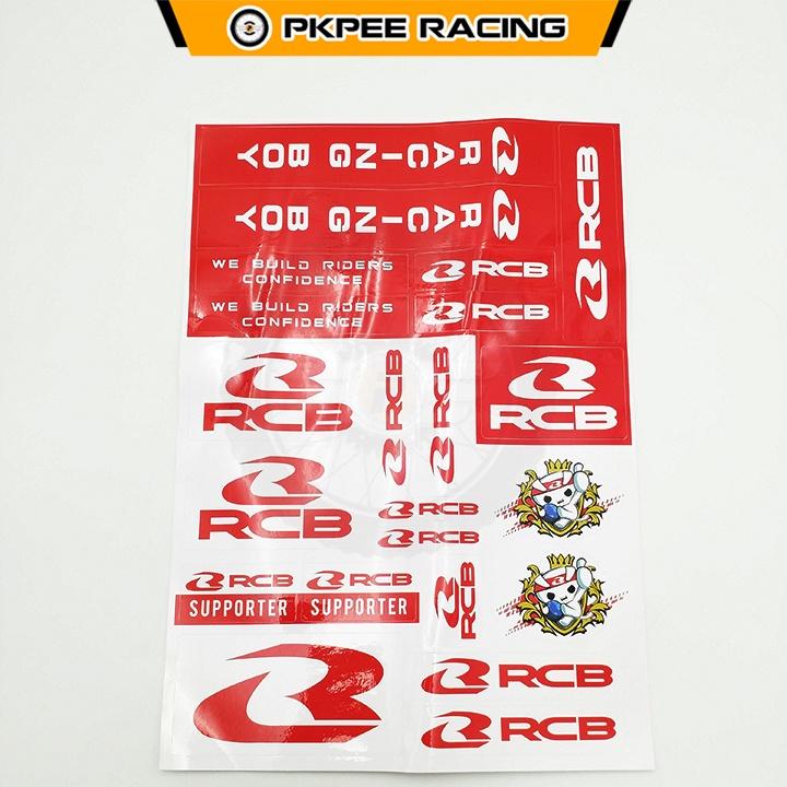 Bộ Tem Sticker Racing Boy Chính Hãng Dán Xe Máy, Ô Tô, Mũ Bảo Hiểm, Chống Thấm Nước, Chống Bay Màu