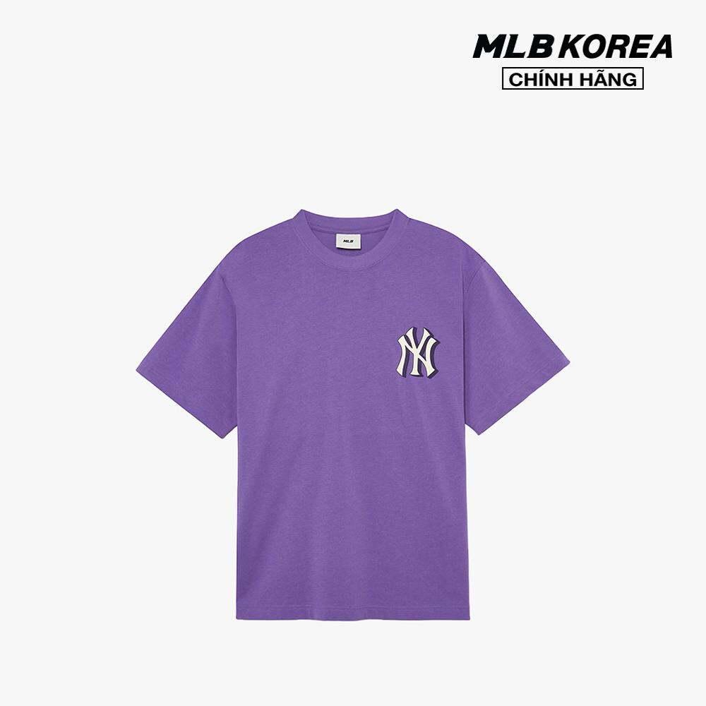 MLB - Áo thun unisex cổ tròn tay ngắn phom suông trẻ trung 3ATSM0234-50CRS