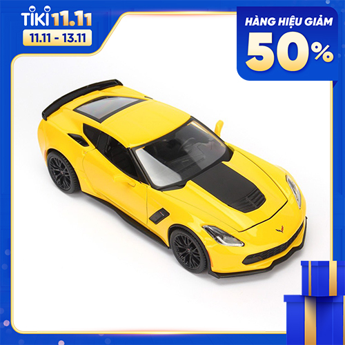 Mô Hình Xe Corvette Z06 Yellow 1:24 Maisto MH-31133