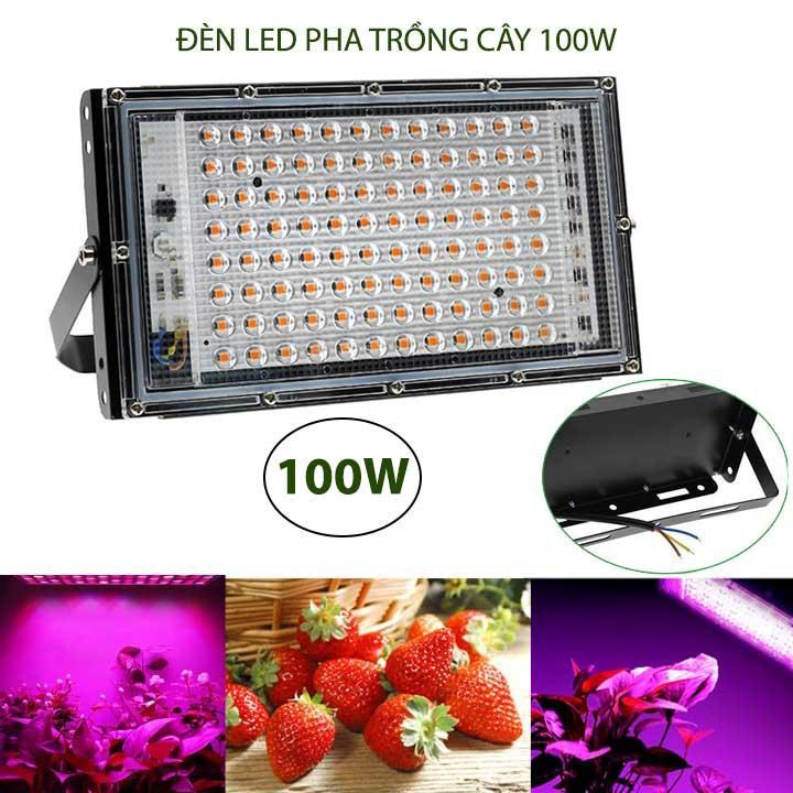 Đèn led pha trồng cây trong nhà 100W-220V tản nhiệt hợp kim