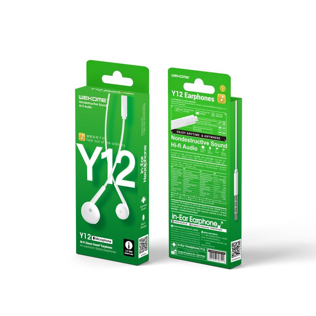 Tai nghe WEKOME chân Type C Y12 - Tai nghe jack 3.5 - Hàng nhập khẩu