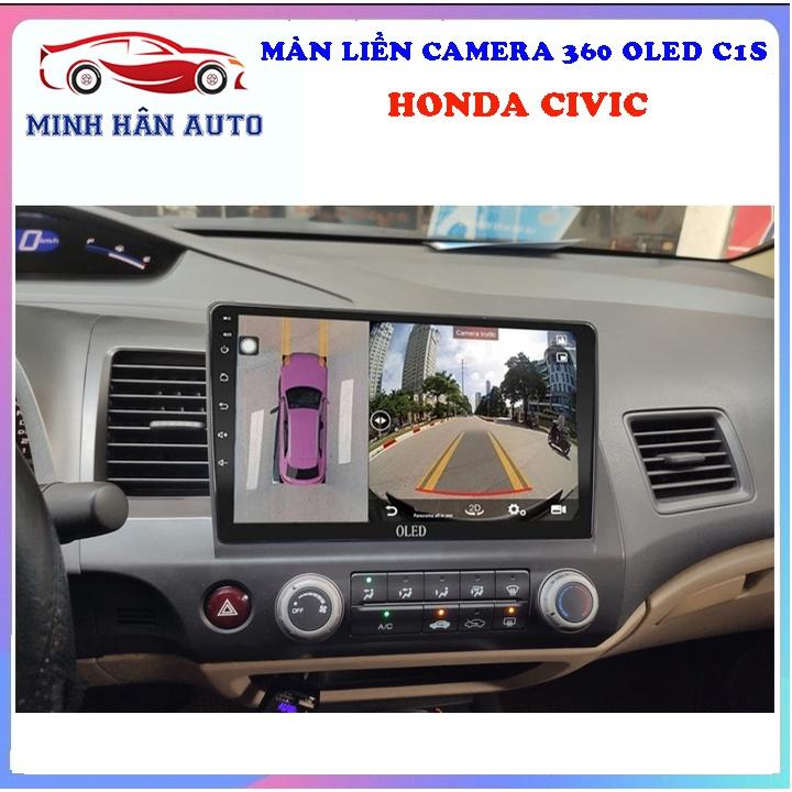 Bộ màn hình OLED C1S liền camera 360 cho xe HONDA CIVIC 2007-2012 - camera hanh trinh gia re, đồ chơi ô tô cao cấp