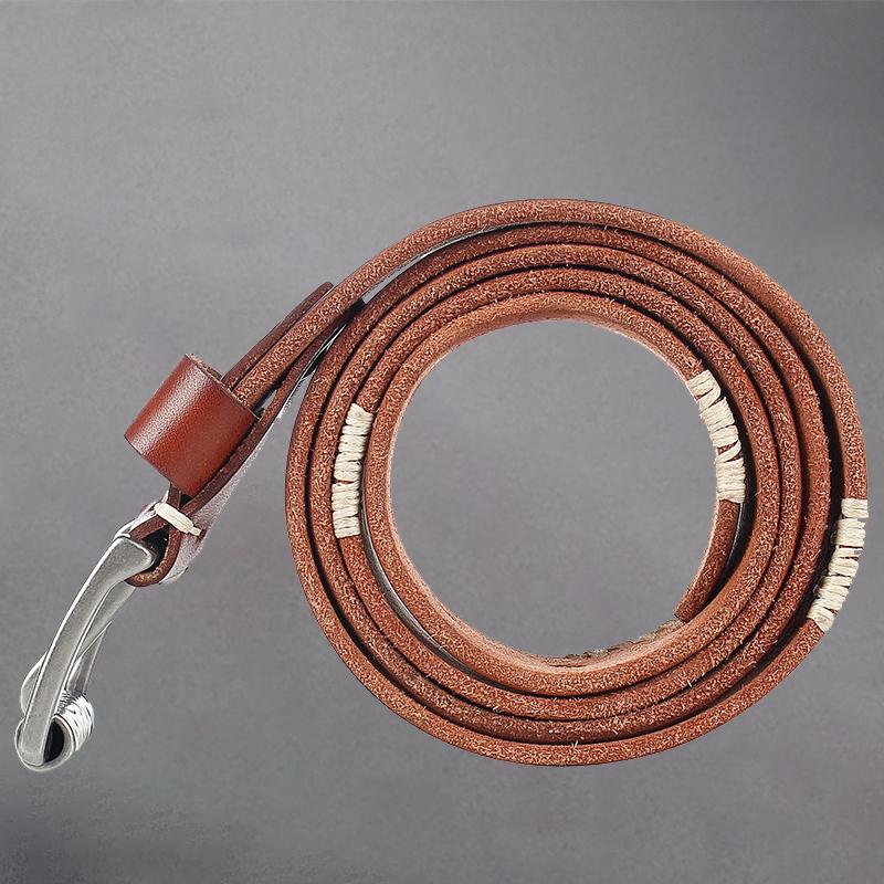 2021 Mới Nam Dây Hợp Kim Khóa Pin Dây Da Đầu Lớp Da Bò Thiết Kế Thiết Kế Cao Cấp Thắt Lưng Da Bò Thật dành Cho Nam Miễn Phí Vận Chuyển