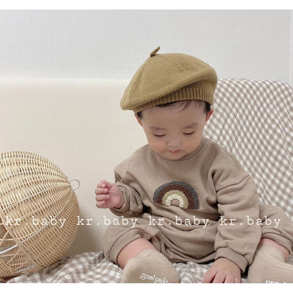 BỘ JUMPSUIT NỈ DA CÁ CẦU VỒNG MADE IN KOREA