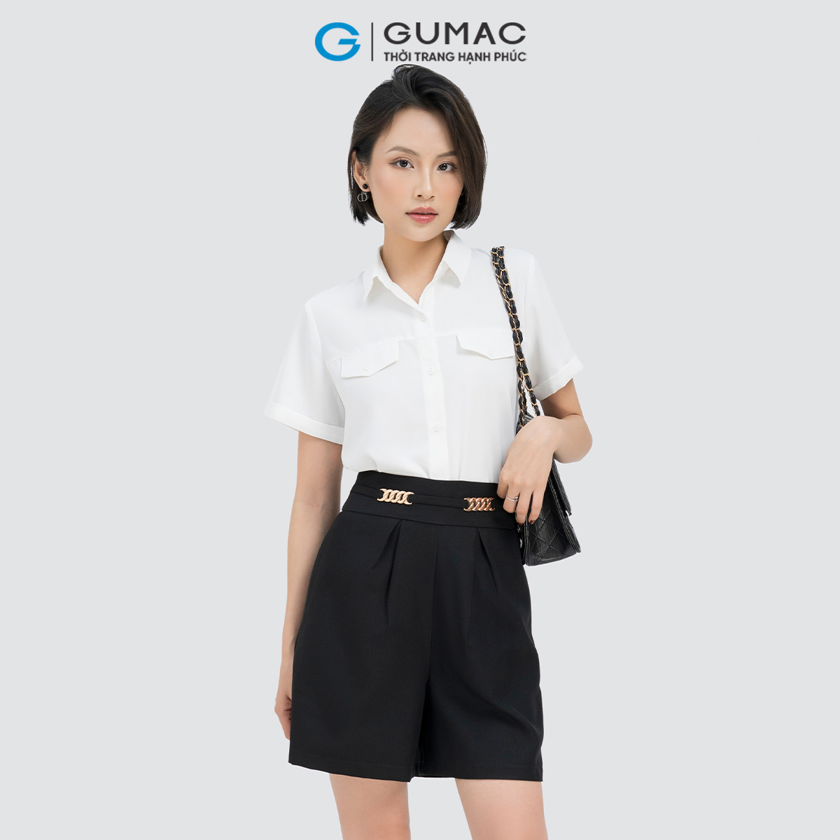 Áo sơ mi tay ngắn GUMAC AD04031