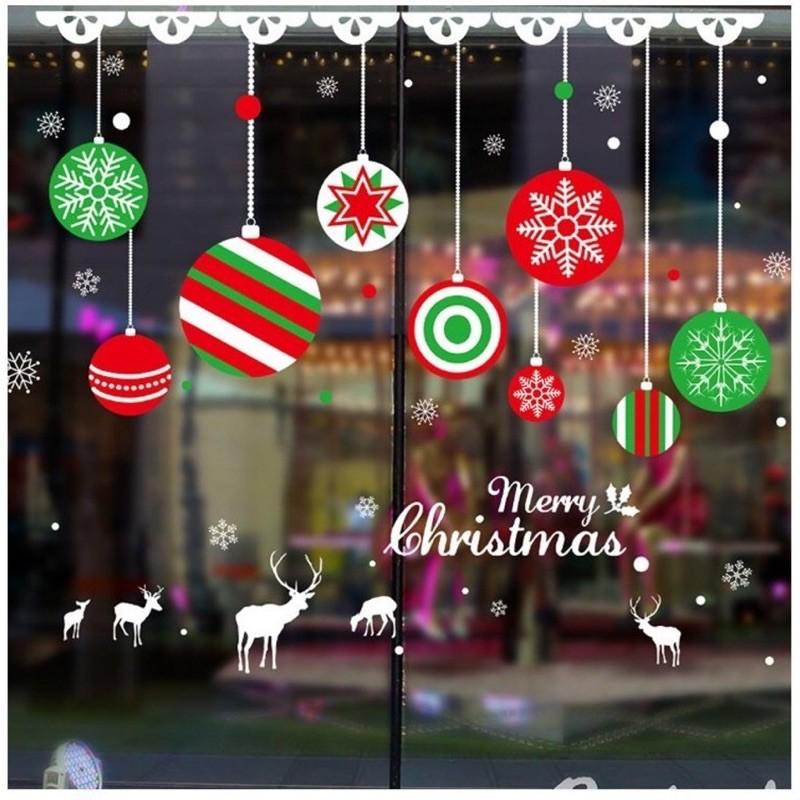 Decl trang trí tường Noel - Mẫu giáng sinh rèm dây lung linh