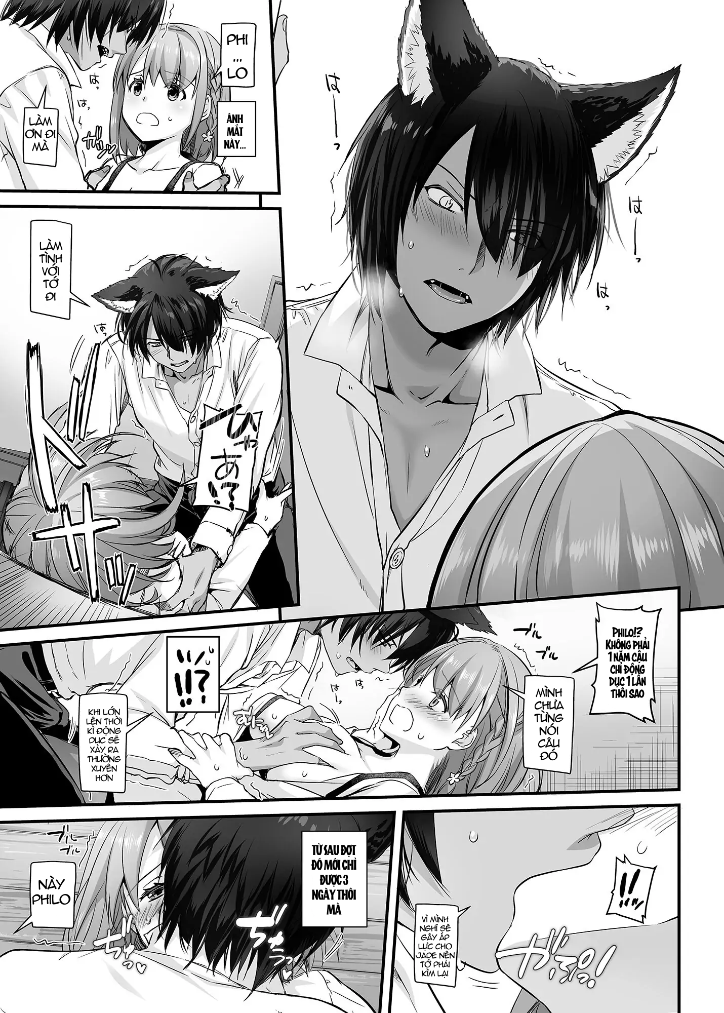 [21+] hai chàng trai cao lớn với đôi tai thú đã yêu tôi ở một thế giới khác chapter 2.2 10