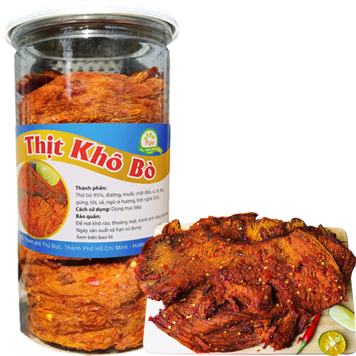 Khô Bò Miếng Mềm Ngon Cao Cấp TLP - Hũ 250G