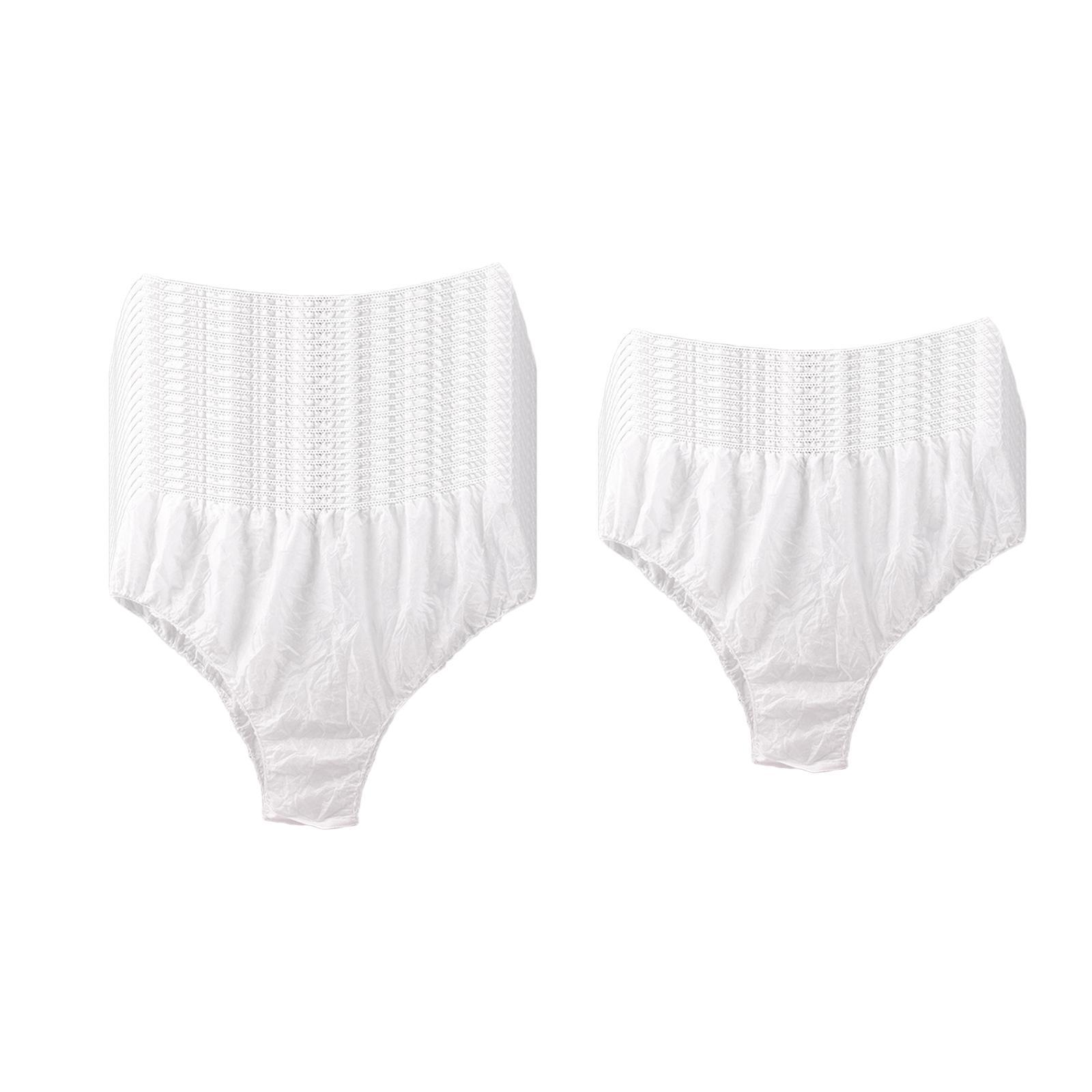 30x Disposable Underwear Panties Handy Elastic Waistband for Hotel Travel
