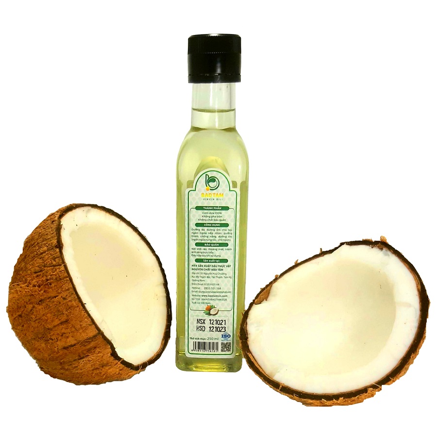 Dầu Dừa Nguyên chất Bảo Tâm 250 ml