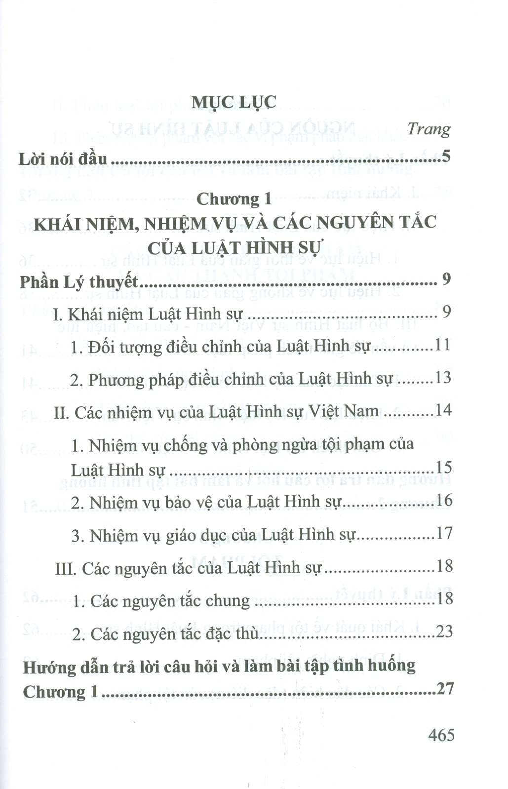 Hướng Dẫn Môn Học LUẬT HÌNH SỰ - Tập 1: Phần Chung