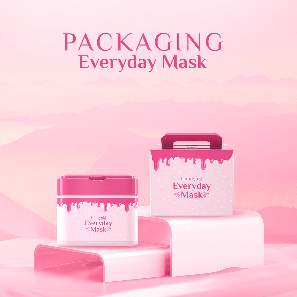 Mặt Nạ Giấy Hanayuki EVERYDAY MASK Dưỡng Da Trắng Sáng Hàng Ngày 30 Miếng 360g Hanayuki Chính Hãng