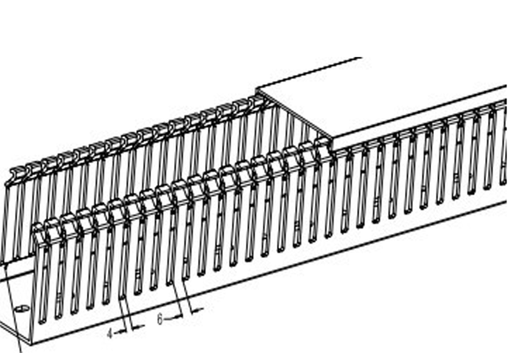 Máng nhựa răng lược (Slotted Wire Duct with Snap-On Cover)