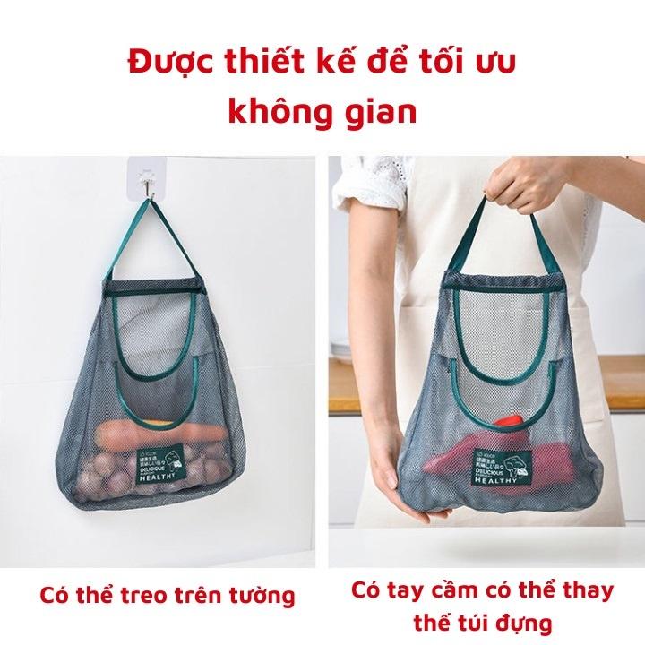 Túi Lưới Đa Năng, Đựng Hành Tỏi, Hoa Quả Cho Nhà Bếp, Túi Đựng Mỹ Phẩm, Vật Dụng Cá Nhân. Kingler 5252