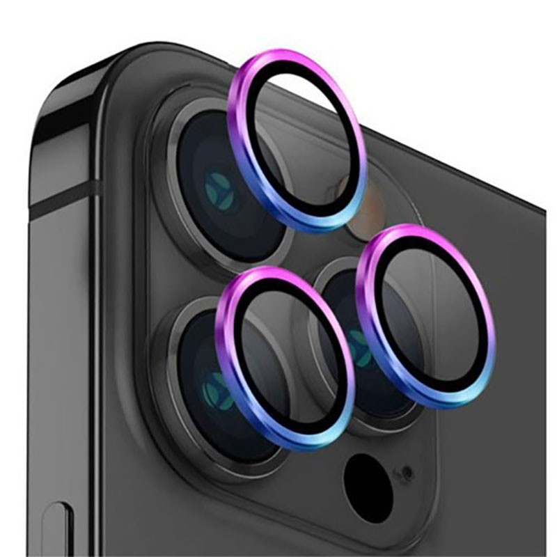 BỘ DÁN Dành Cho IPHONE 15 PRO/ 15 Pro MAX 3 MẮT BẢO VỆ CAMERA hiệu KUZOOM - Hàng nhập khẩu