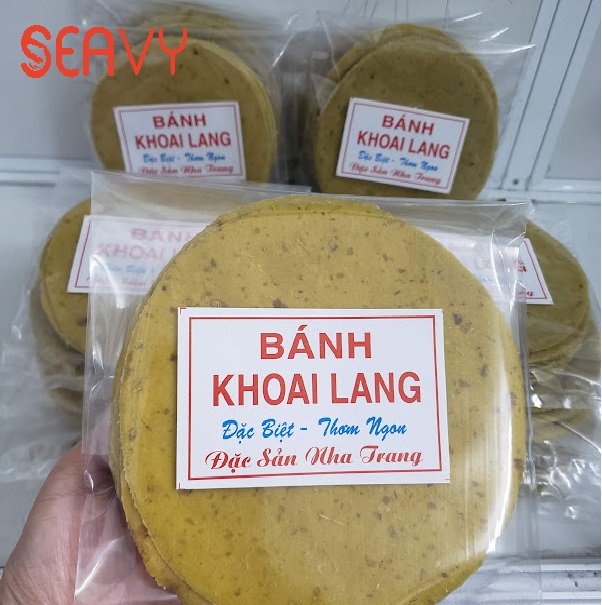  Bánh khoai lang Nha Trang, dẻo vàng thơm, gói 300g - Seavy 