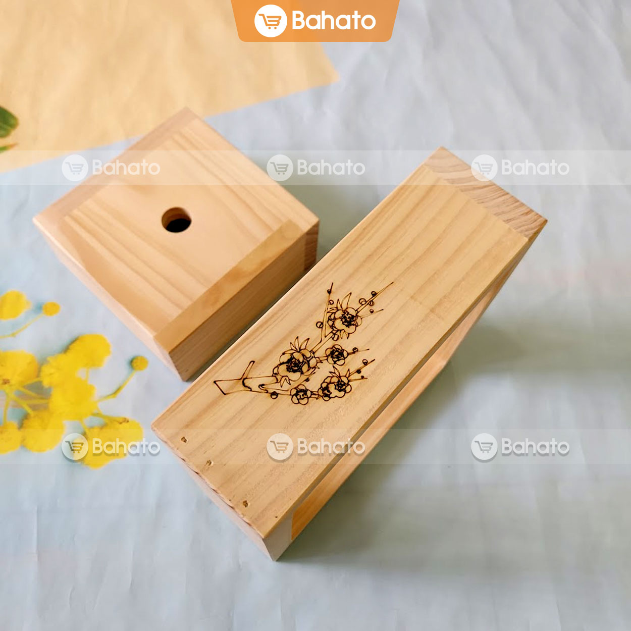 Khuôn bánh chưng thông minh Bahato 15cm khắc hoa