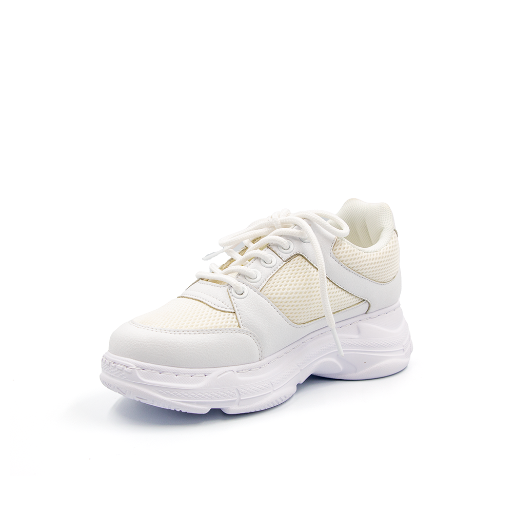 Giày Sneaker Nữ Đế Cao 7cm Da Microfiber Siêu Nhẹ Tomoyo TMW31307