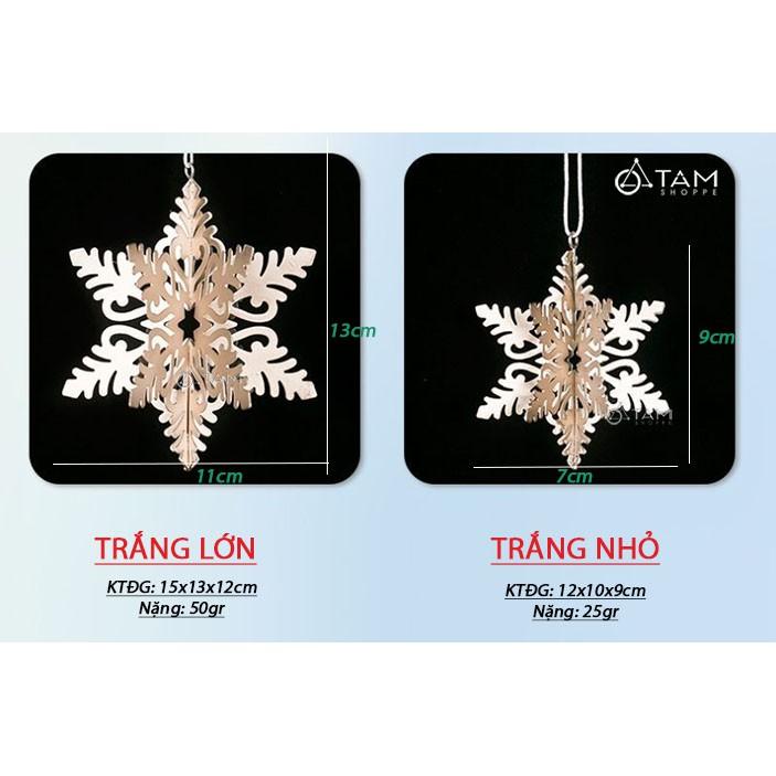 Bông tuyết kim loại màu xi ánh kim lớn nhỏ X-PKTCT-30