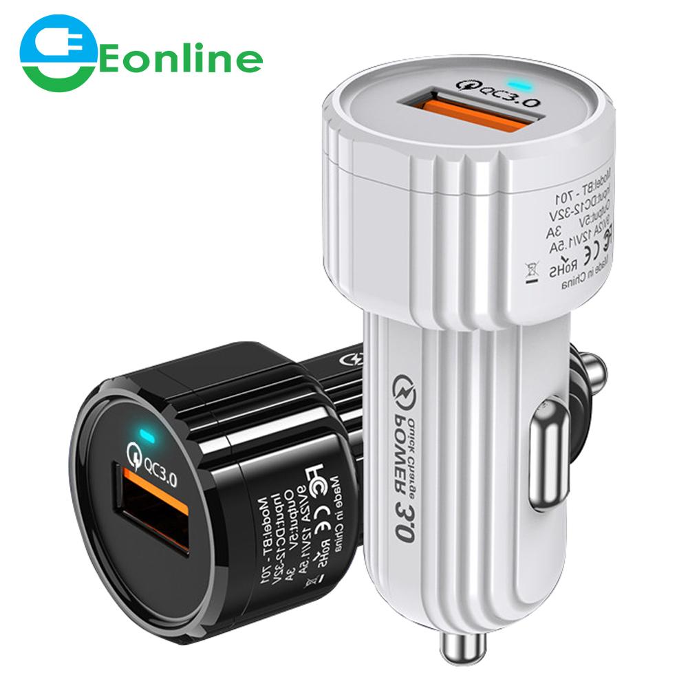 Eonline 3D Phim hoạt hình dễ thương USB Bộ sạc nhanh 18W 3A Bộ sạc xe hơi USB cho iPhone 14 13 Pro Max QC4.0 3.0 Bộ sạc xe hơi nhanh