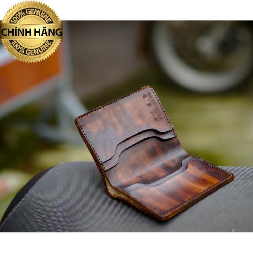 VÍ RAM TRỐNG ĐỒNG ĐEN TUYỀN DÁNG ĐỨNG  – MỆNH THỦY VÀ MỆNH MỘC - HÀNG CHÍNH HÃNG RAM LEATHER .