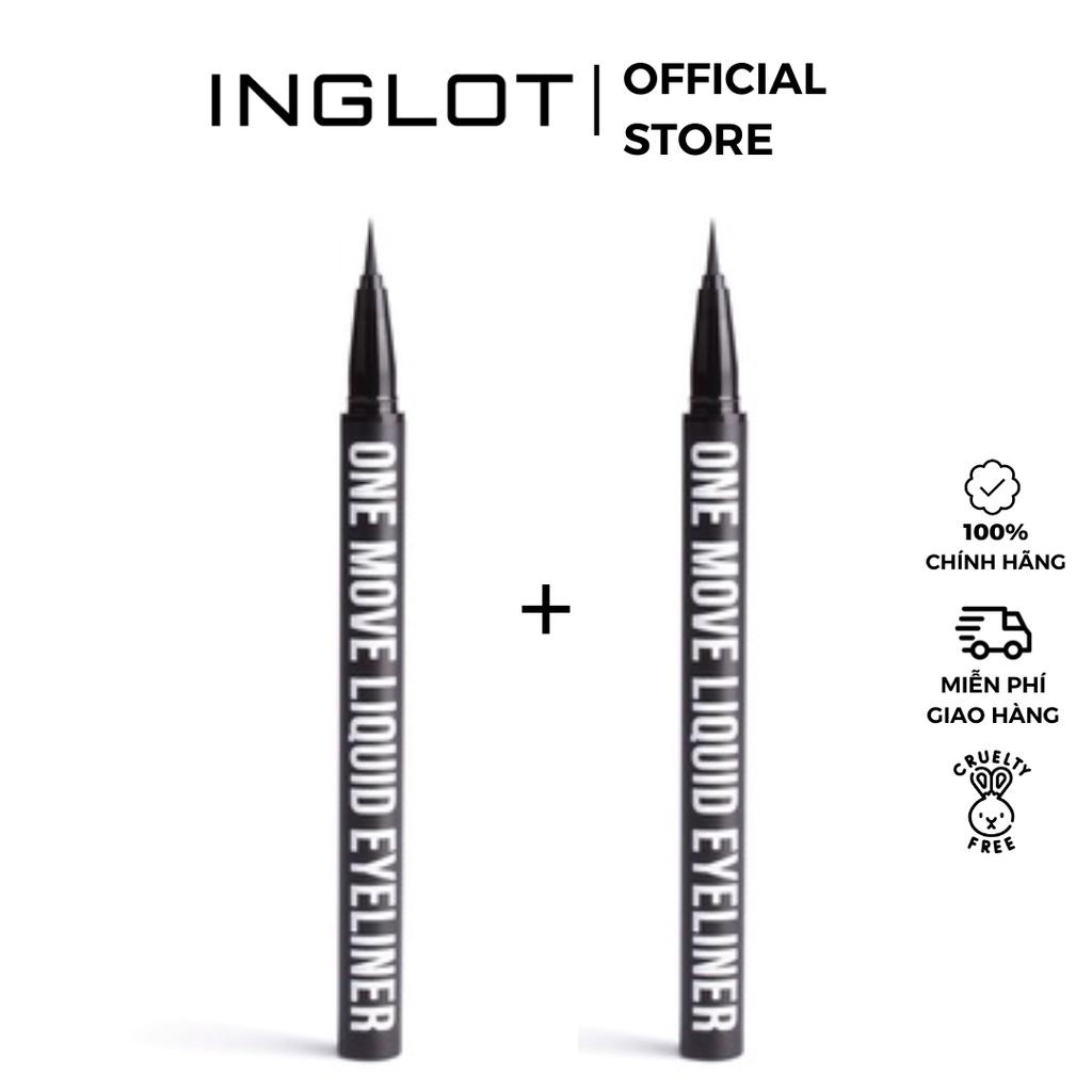 Bộ 2 Bút kẻ mắt lâu trôi siêu đen siêu mảnh One Move Liquid Eyeliner INGLOT