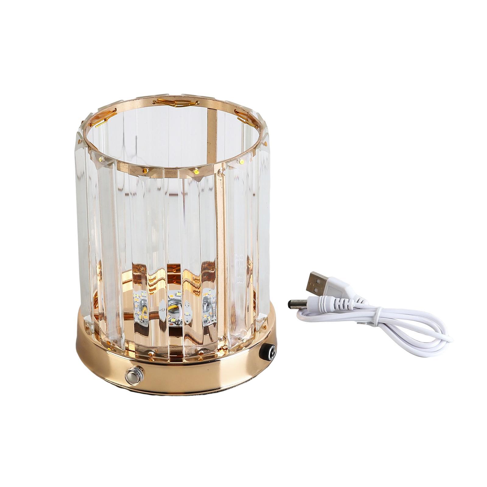 Bedside Table Lamp LED Night Light USB Rechargeable Dimming for Living Room