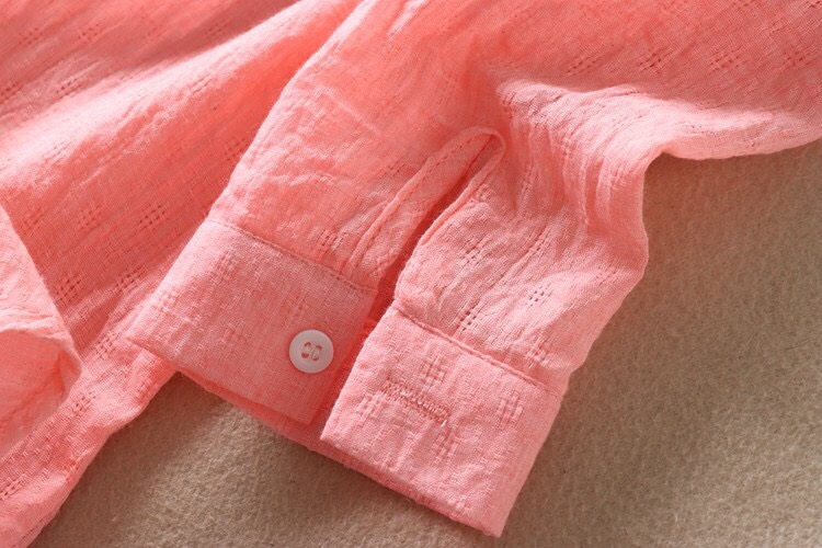 Áo sơ mi đũi Haint Boutique, Áo sơ mi nữ cổ V xinh phong cách vitage Sm99