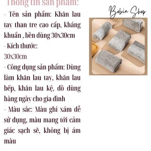 Khăn lau tay đa năng, khăn lau bếp sợi tre siêu bền, siêu công dụng kích thước 30x30cm
