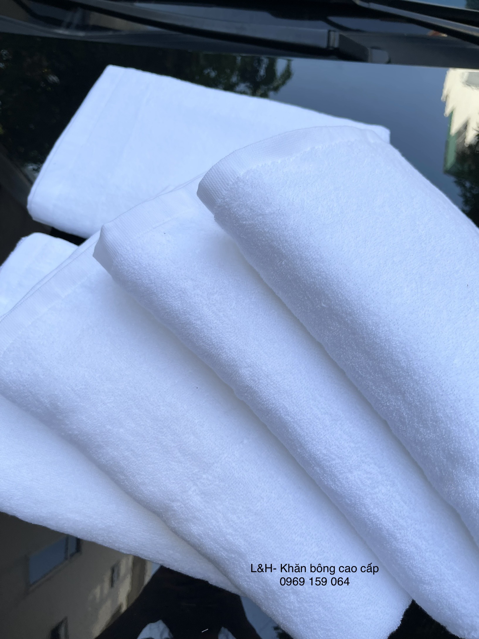 Khăn gấp con thiên nga cho đám cưới, 320g, KT 70*140cm