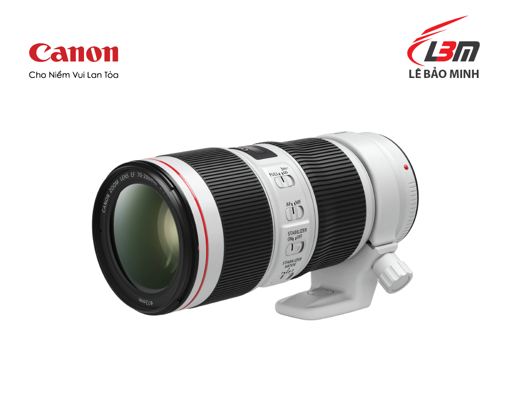 Ống kính Canon EF 70-200mm f/4L IS II USM - Hàng Chính Hãng