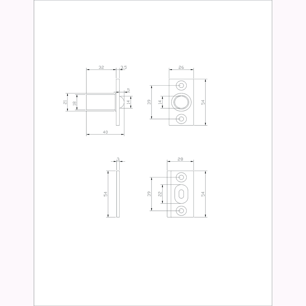 Chốt Cửa Bi 46036.001CP