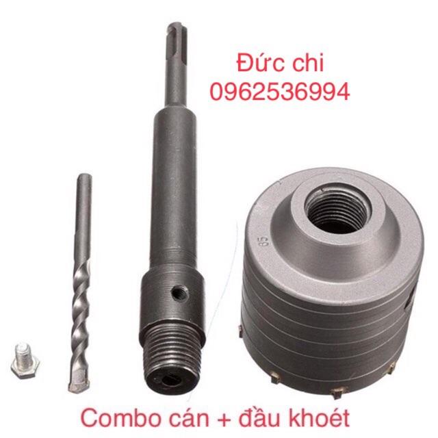 Combo mũi khoét bê tông phi 60+ cán