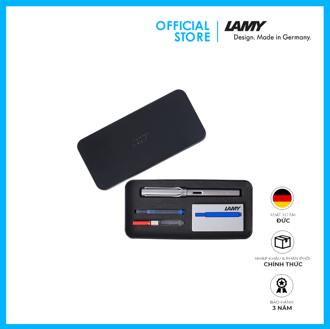 Bộ Quà Tặng Lamy Al-Star Grey 026 (Metal Box) GSAl004