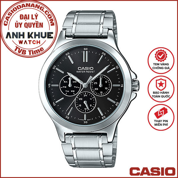 Đồng hồ nam dây kim loại Casio Standard chính hãng Anh Khuê MTP-V300D-1AUDF (41mm)