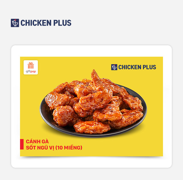 Chicken Plus - Evoucher Cánh Gà Sốt Ngũ Vị