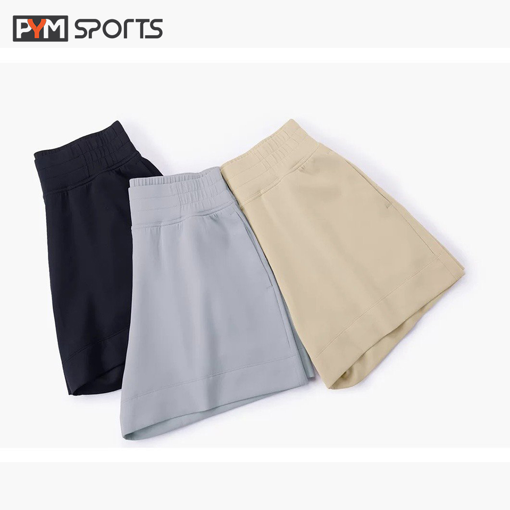 Quần short đùi tập gym yoga PYMSPORT - PYMQT012 CD Lulu cạp chun co giãn thoải mái