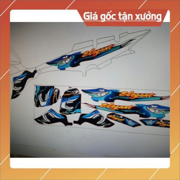 Tem rời elegant cá mập