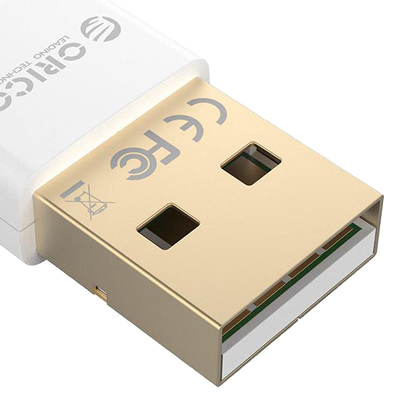 USB Bluetooth 4.0 Adapter, Mini Wireless Dongle Support PC Laptop for Windows 10/8/7 System for Bluetooth Headphones Keyboard Mouse, Speakers