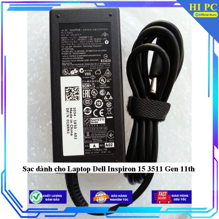 Sạc dành cho Laptop Dell Inspiron 15 3511 Gen 11th - Kèm Dây nguồn - Hàng Nhập Khẩu