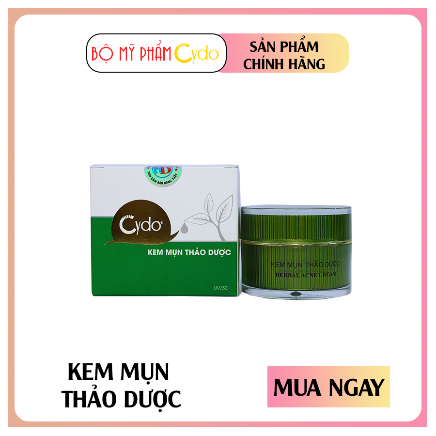 KEM HỖ TRỢ ĐIỀU TRỊ MỌI LOẠI MỤN BẰNG THẢO DƯỢC CYDO CHÍNH HÃNG