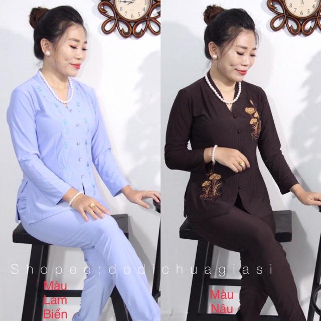 ĐỒ LAM ĐI CHÙA # Thun Bà Lai# Đồ Bộ Nữ # Quần Áo # Trung Niên# Nhiều Màu# Big Size